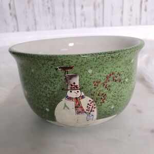 The Sakura Table Snowmen Bowl